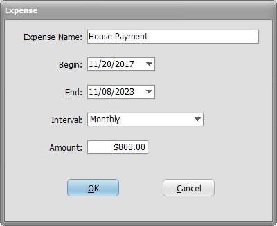 Expense Dialog Image